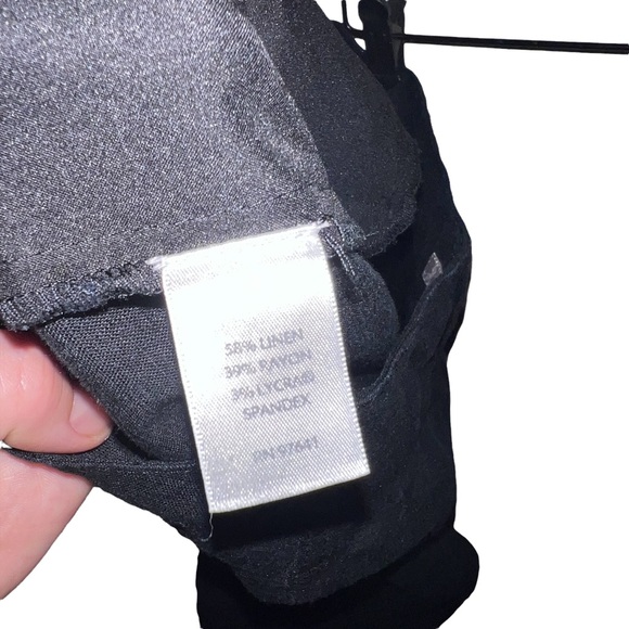 J. Jill Linen Blend Wide Leg Pant Black - Picture 11 of 11